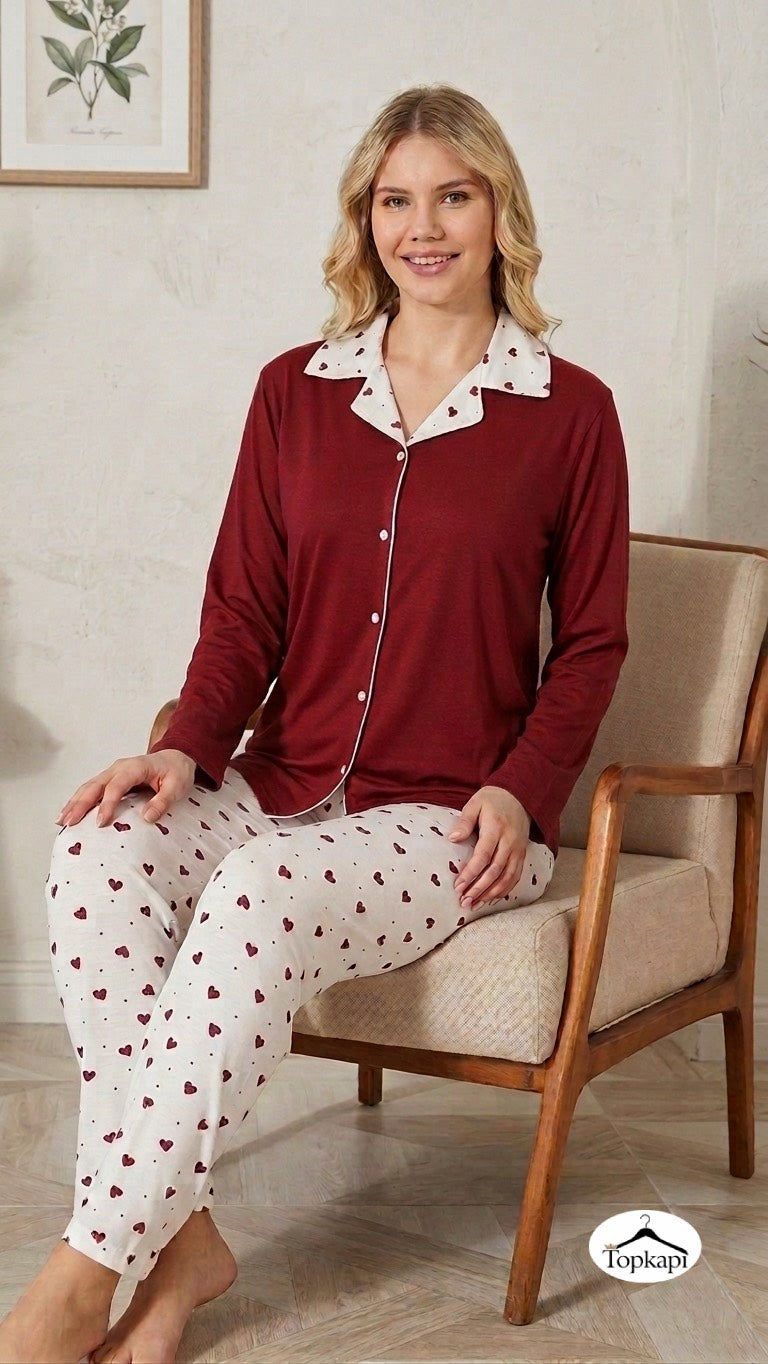 Loungewear Two-Piece Set – Cozy & Elegant 199205