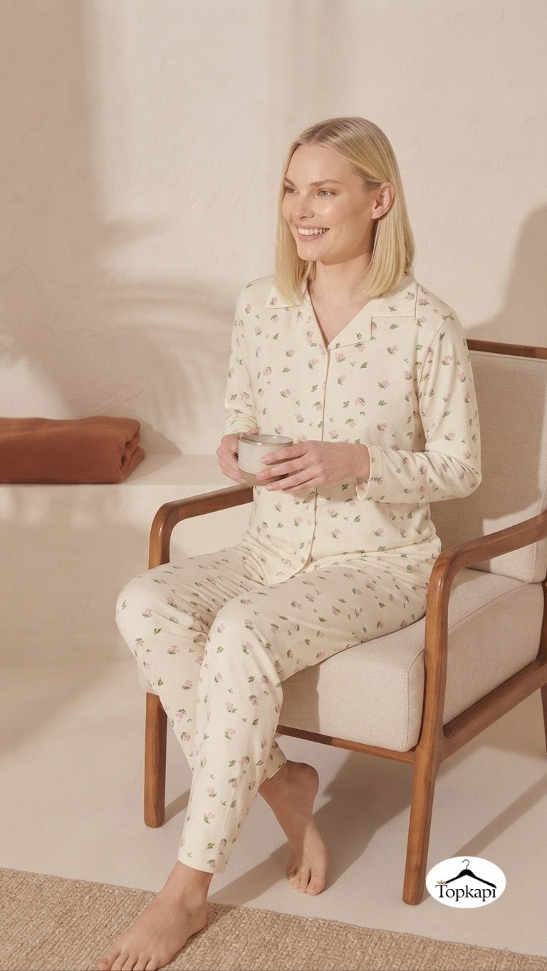 Loungewear Two-Piece Set – Cozy & Elegant 199206