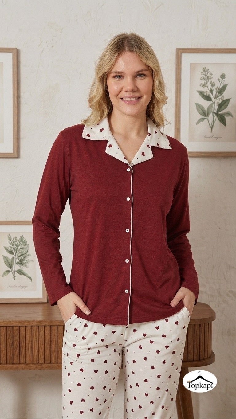 Loungewear Two-Piece Set – Cozy & Elegant 199205