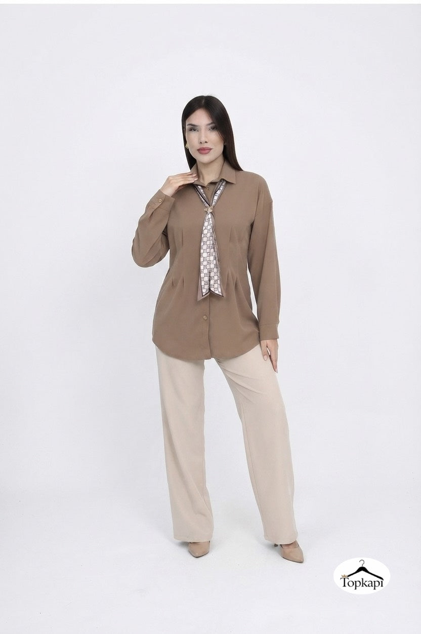 Elegant Blouse ( Brown ) 199201